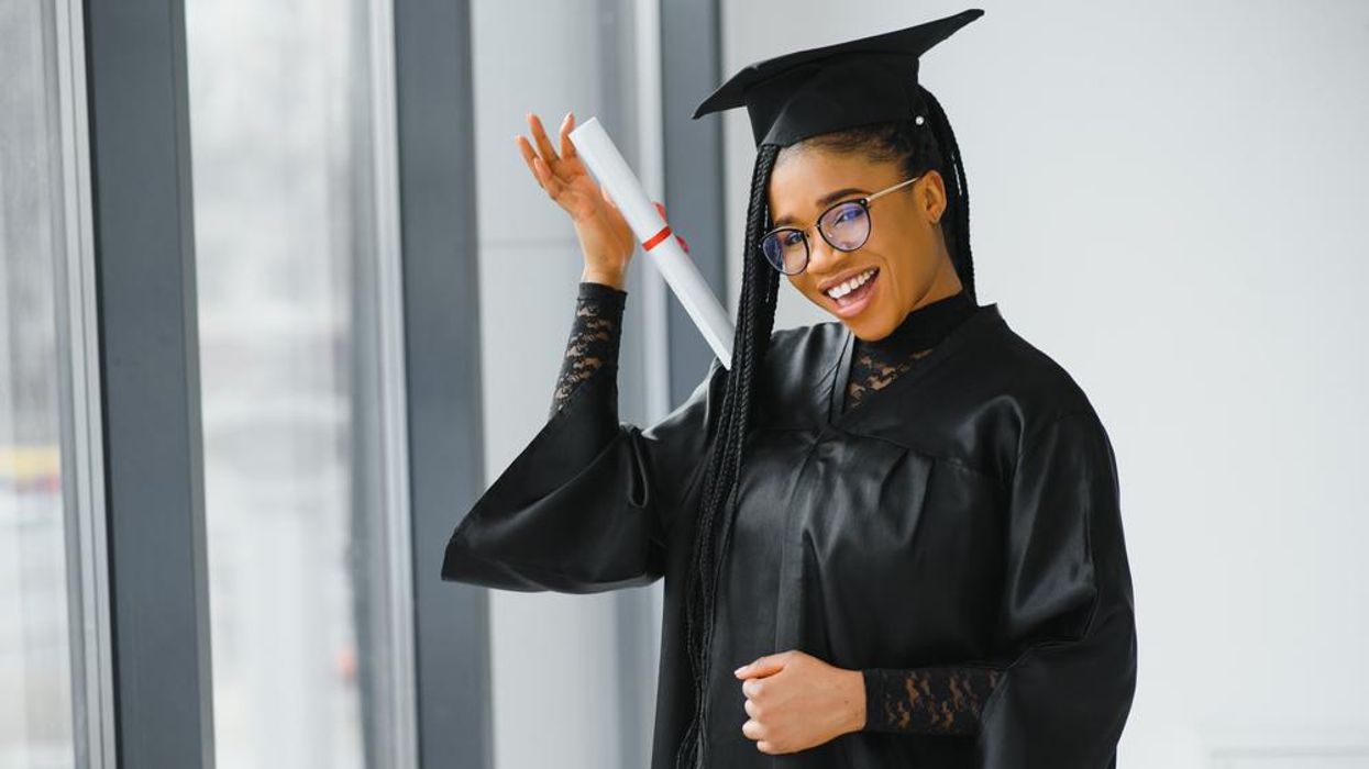 A Black college graduate
