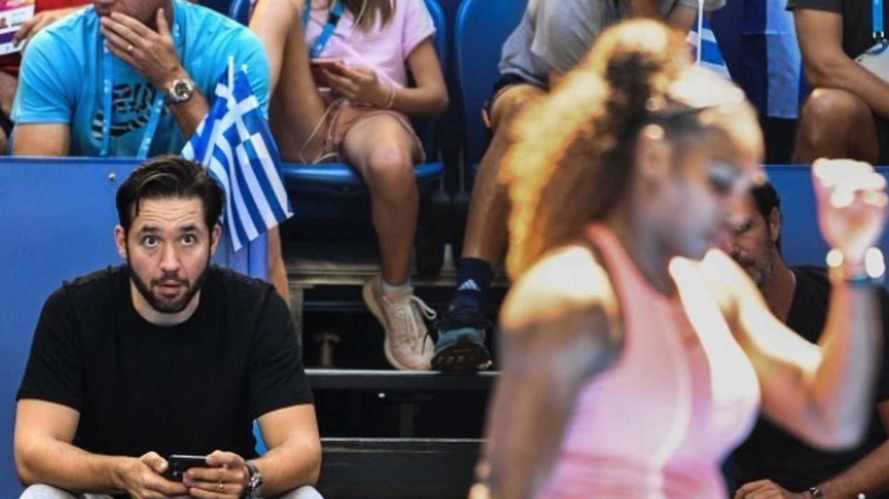 Alexis Ohanian Supports Serena Williams At Australian Open With A Statement Tee Shirt