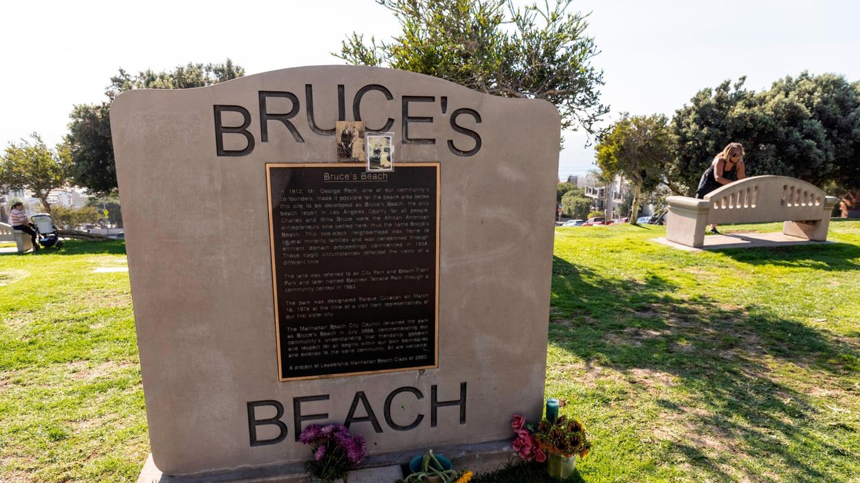 Bruce's Beach monument