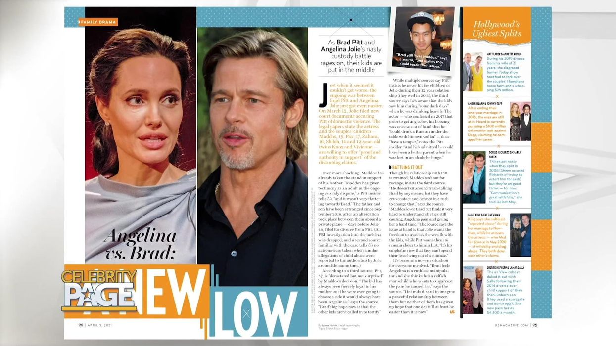 Celebrity Update: Angelina & Brad's Dispute & Wedding News
