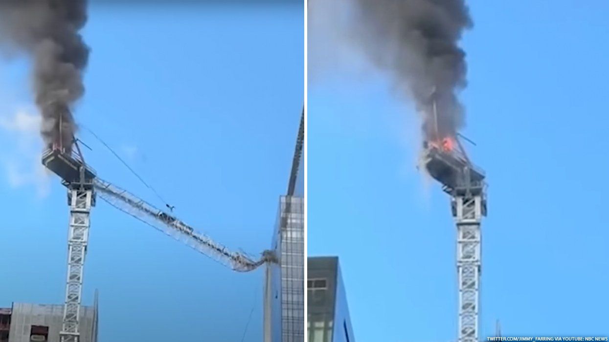 Crane Collapses in Midtown Manhattan After Fire Breaks Out