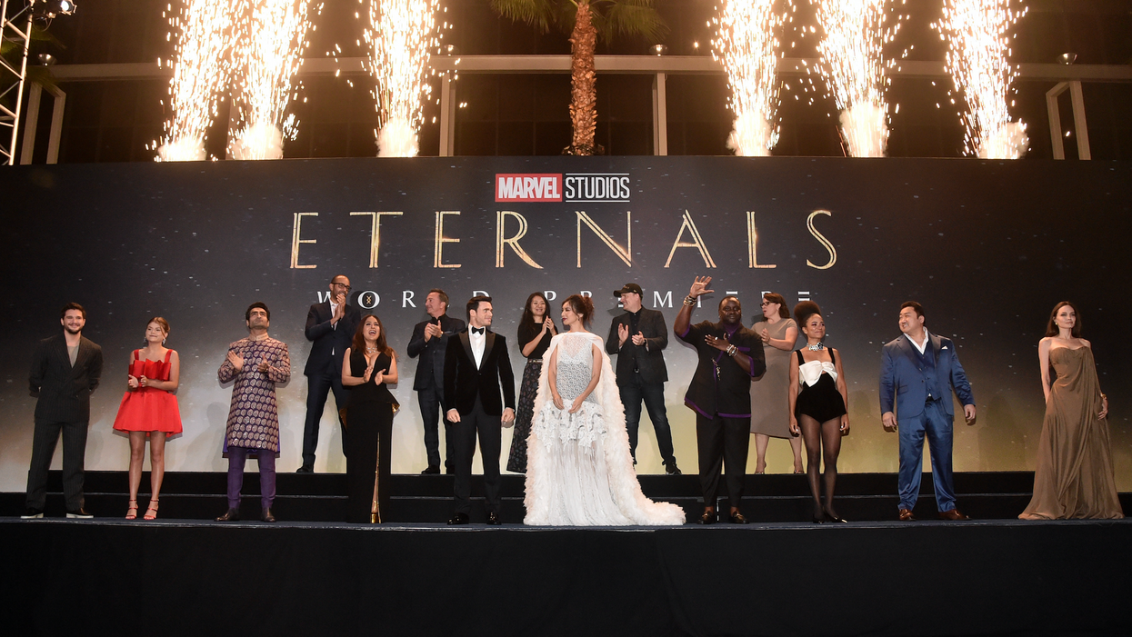 Stars Of Marvel's 'Eternals' Shine on the Red Carpet at the LA Premiere