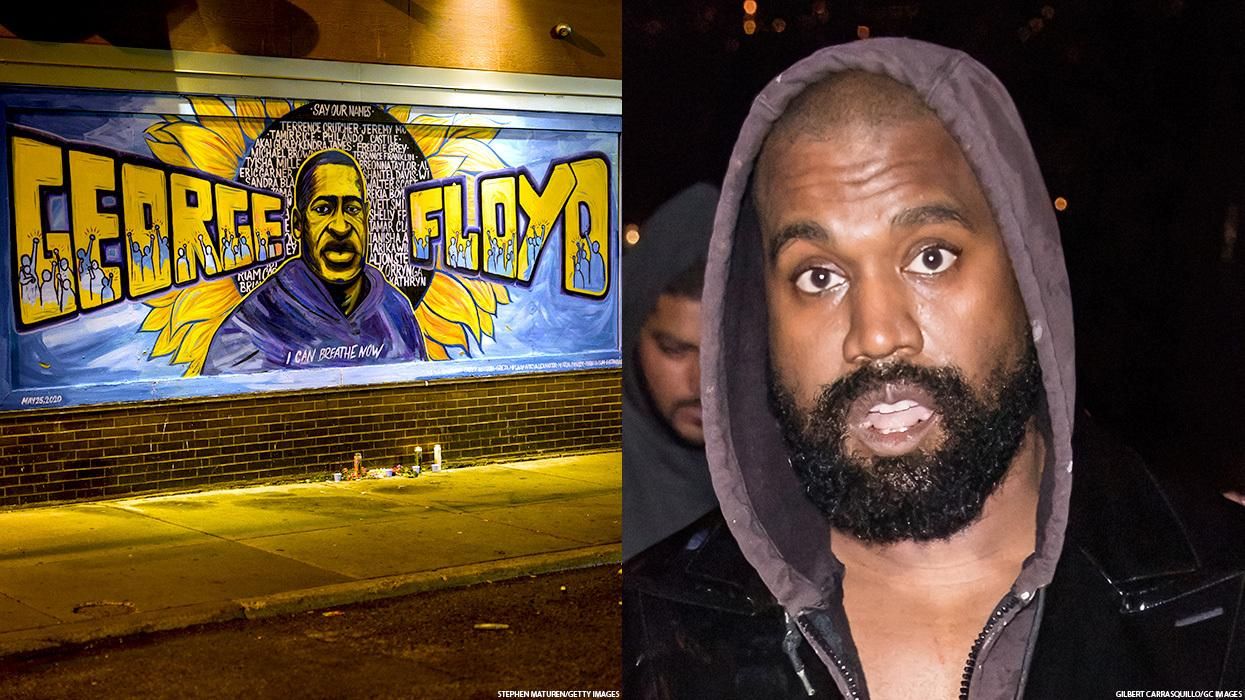 George Floyd banner / Kanye West