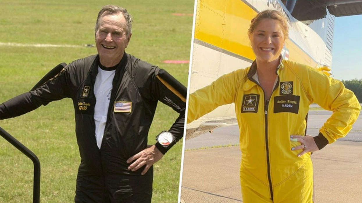 Jenna Bush Hager Skydives To Honor Late Grandfather
