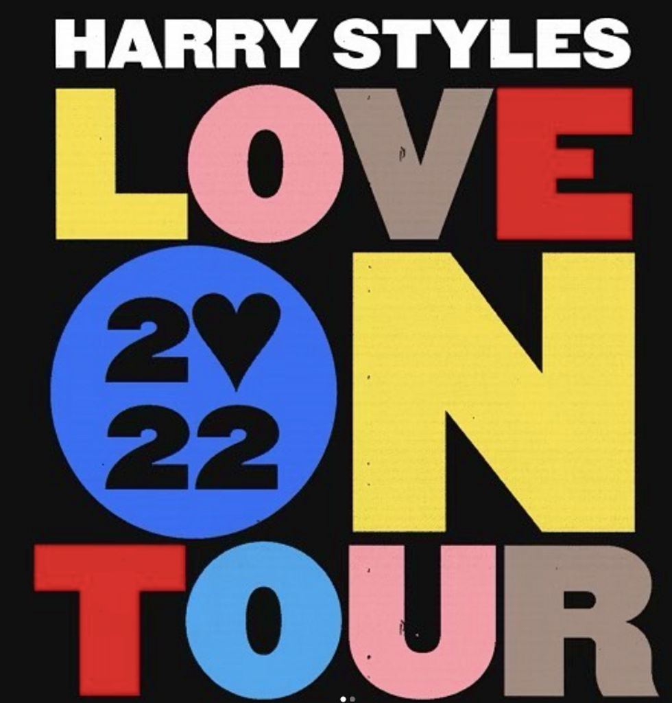 Harry styles love on tour poster