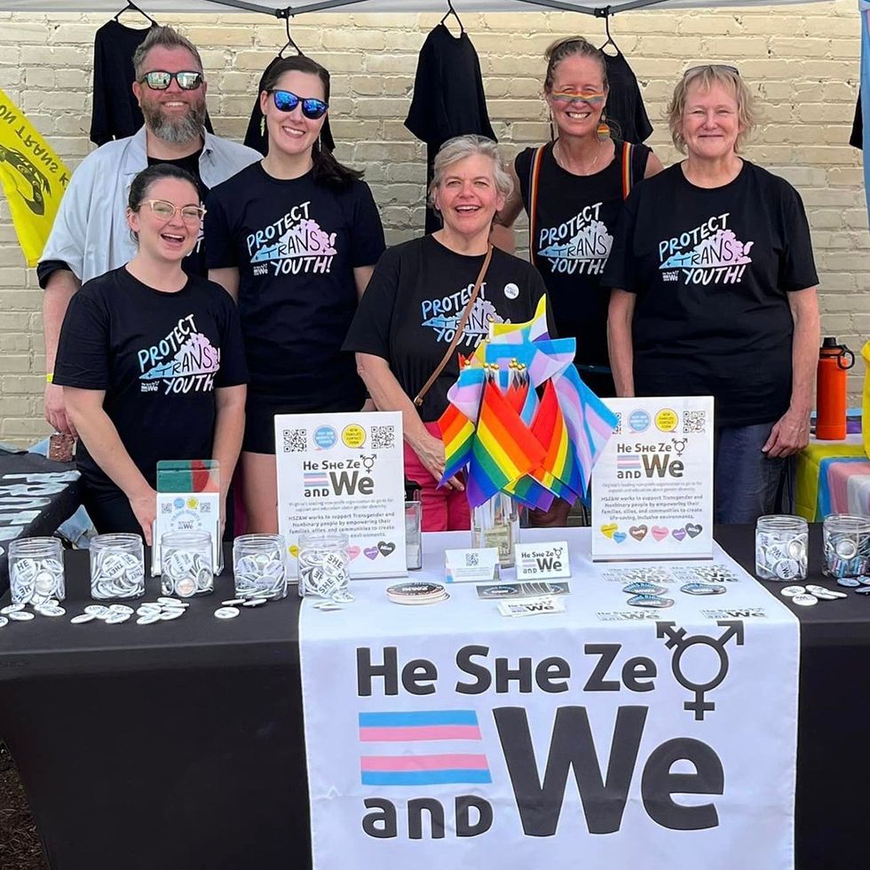 He She Ze and We Pride Table