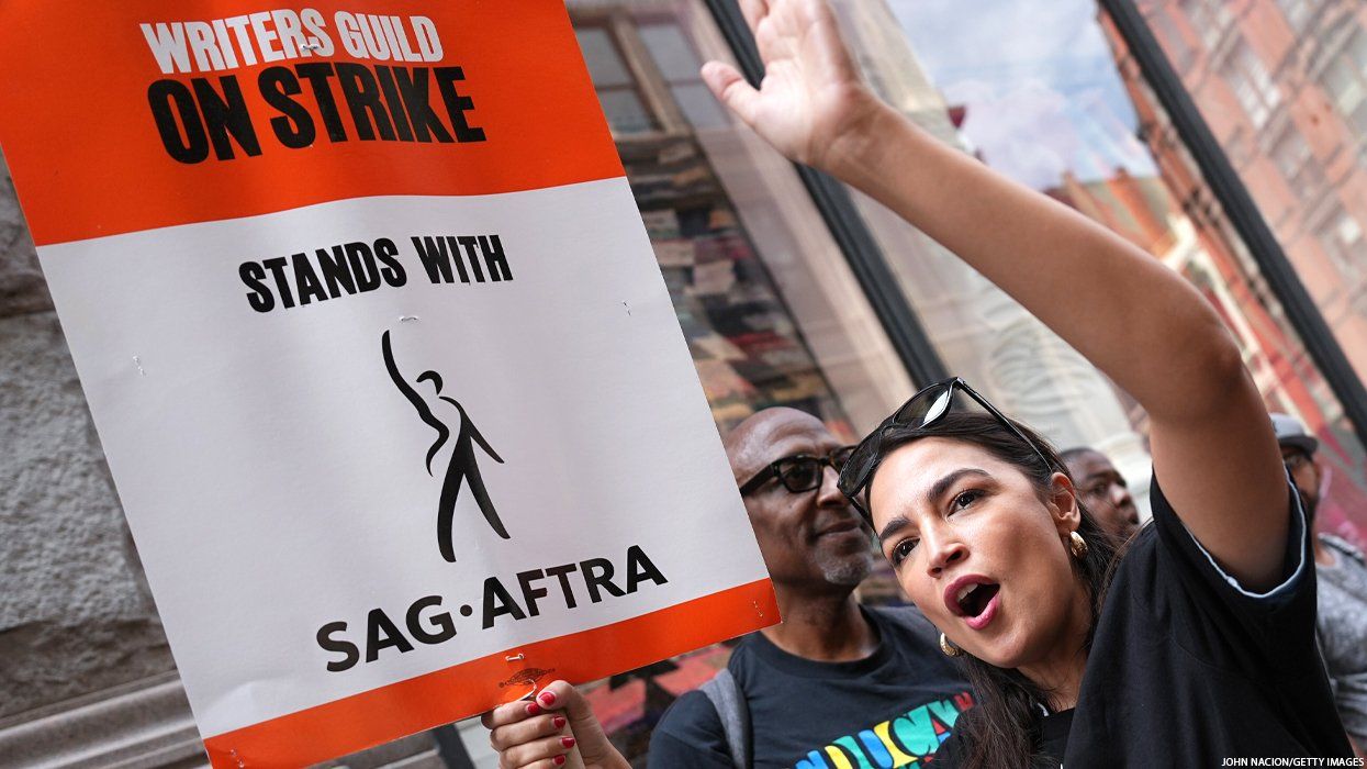 'Hot Labor Summer': Alexandria Ocasio-Cortez Joins Writers and Actors on the Picket Line