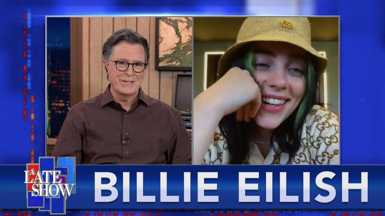 Billie Eilish Teases New Album on Colbert's 'The Late Show'
