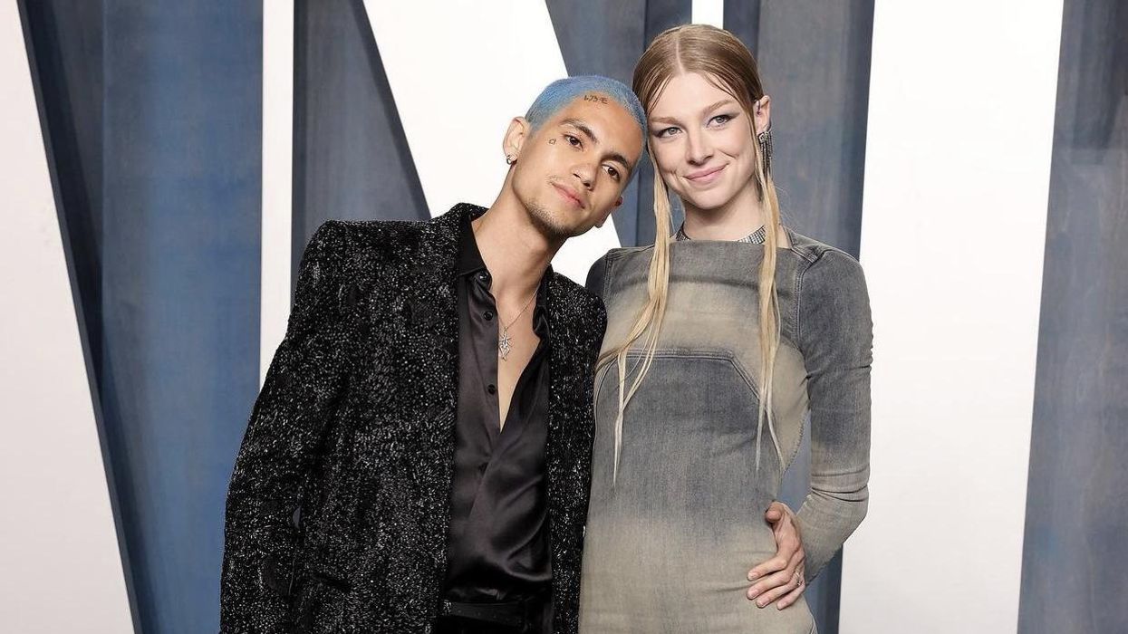 Hunter Schafer and Dominic Fike Make Their Red Carpet Couple Debut at Oscars Party