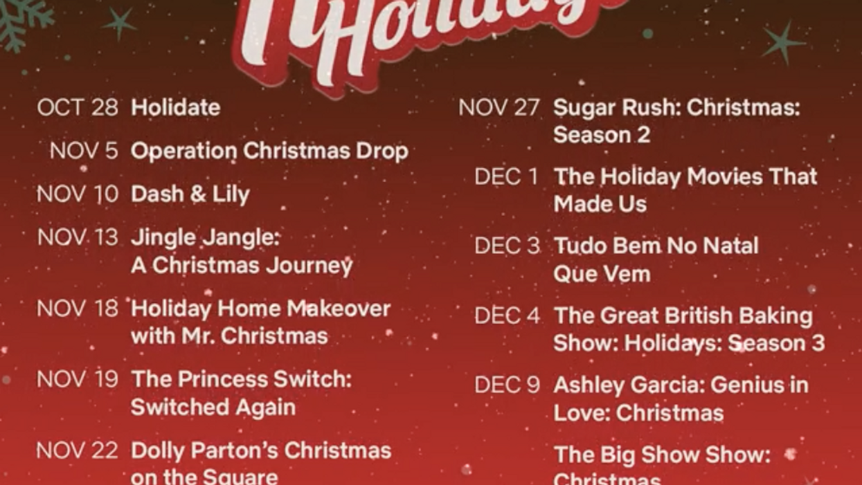 Netflix's 2020 Holiday Calendar Is Here: See What To Watch This Holiday  Season - Advocate Channel