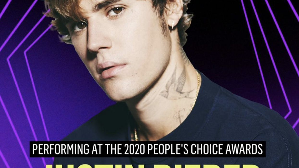 Justin Bieber Will Be Performing Multiple Hit Songs At The People's Choice Awards