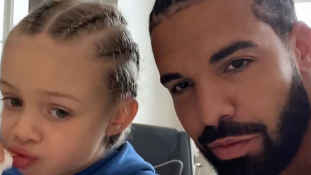 Drake and His Son Sport Matching Braids in Sweet Selfie