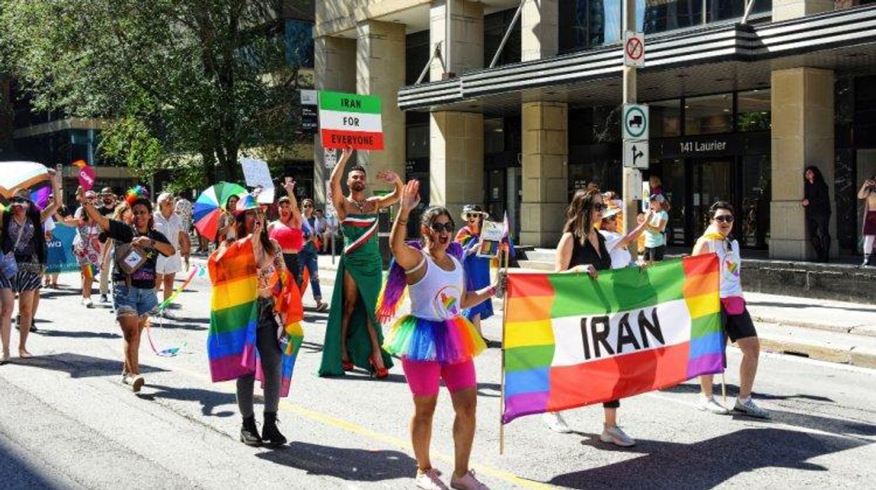 LGBTQ+ Iranians march in Ottawa Pride; Image via Shutterstock