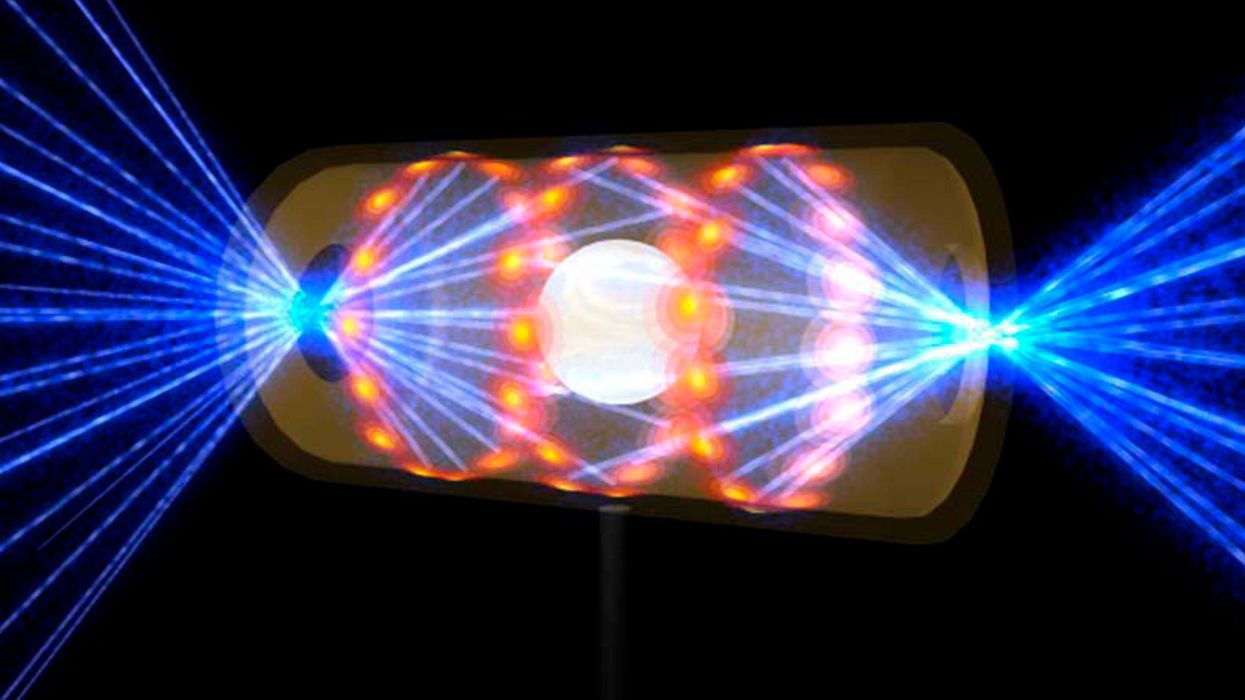 Nuclear fusion illustration