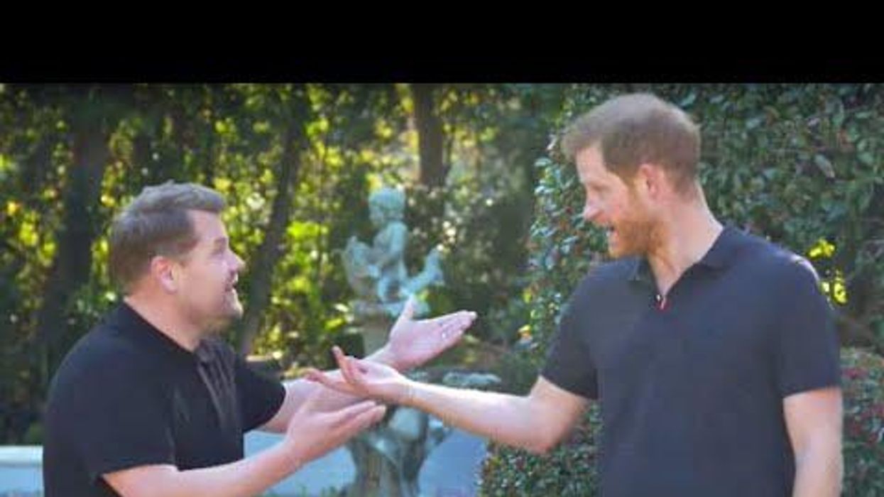 Prince Harry Chats with James Corden