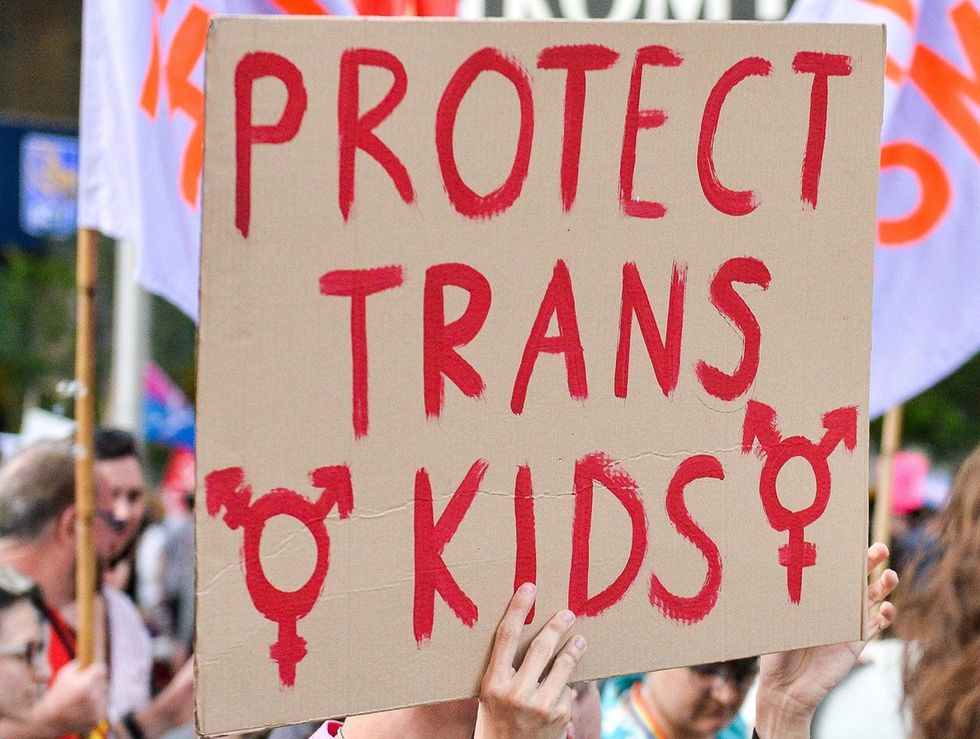 Protect Trans Kids Protest Sign