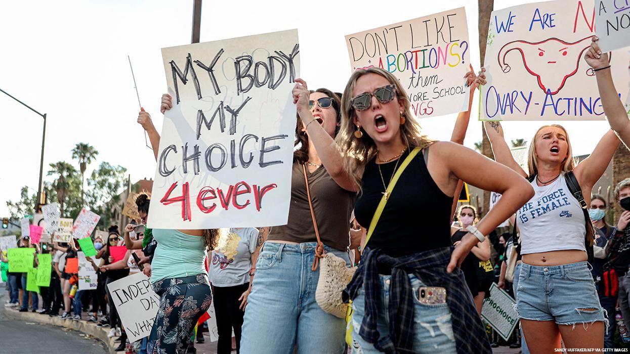 Protest in Arizona following the overturning of Roe v. Wade