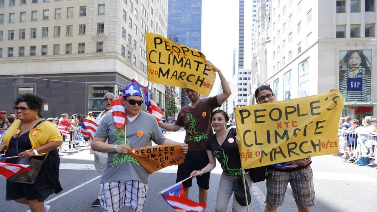 Puerto Rico Day Parade Climate Activists