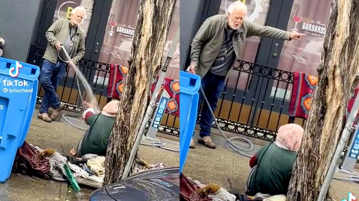 San Francisco Man Sprays Homeless Woman With Hose