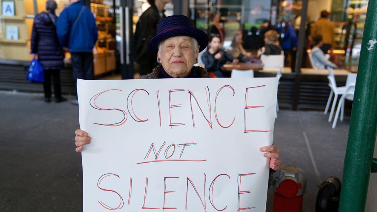 Senior climate protest
