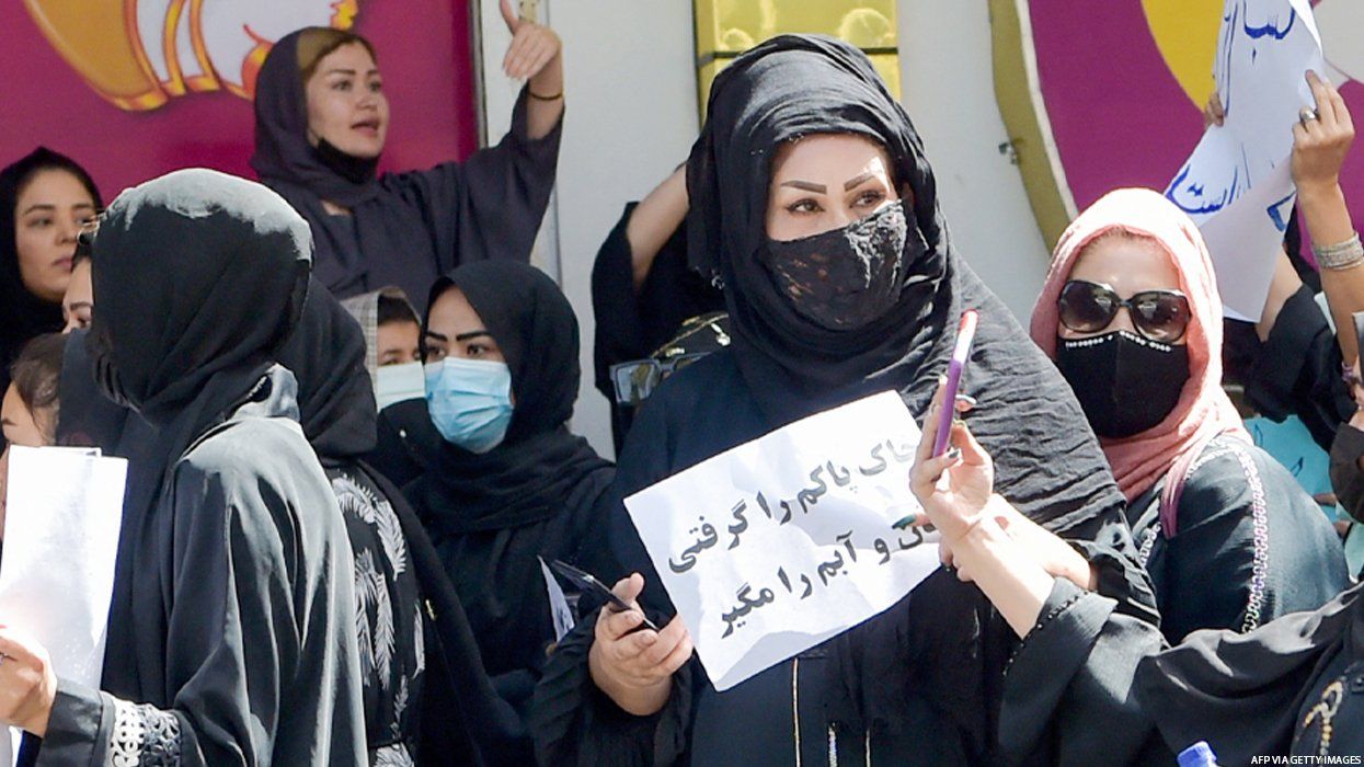 ​Taliban Uses Fire Hoses and Bullets to Break Up Afghan Women Protesting Salon Ban