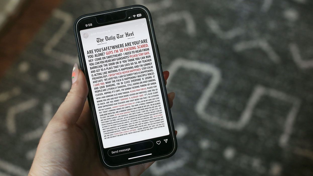 UNC Student Newspaper Displays Community’s Texts During School Shooting and Lockdown
